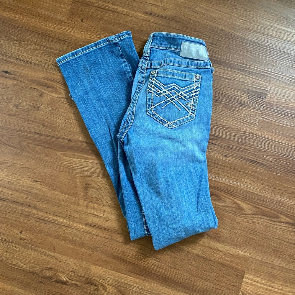 Ariat “turquoise” bootcut denim jean